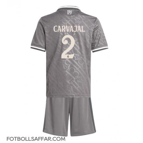 Real Madrid Daniel Carvajal #2 Tredje Dräkt Barn 2024-25 Kortärmad (+ Korta byxor)